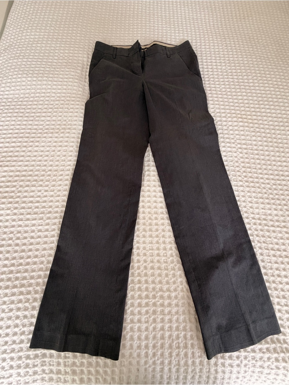 Theory Straight-Leg Pants in Grey/Black - Picture 1 of 3